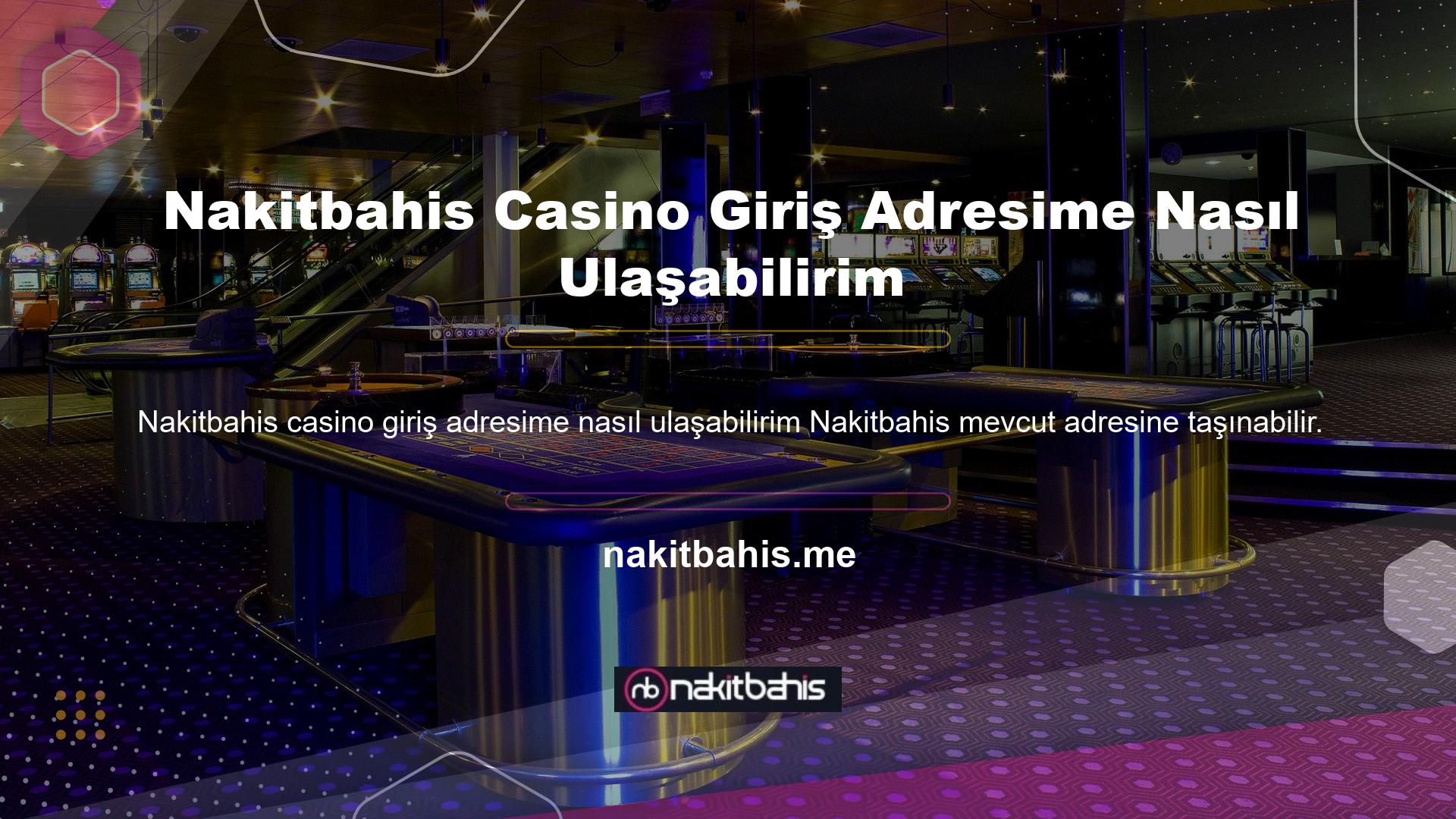Yani casino severlerin her zaman Nakitbahis giriş adreslerine erişimleri olduğu söylenebilir